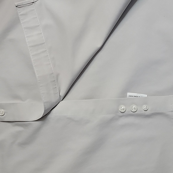 Men's Roberto Villini Non-Iron Dress Shirt, Gray, Neck16.5, Pre-owned EUC - Picture 7 of 8